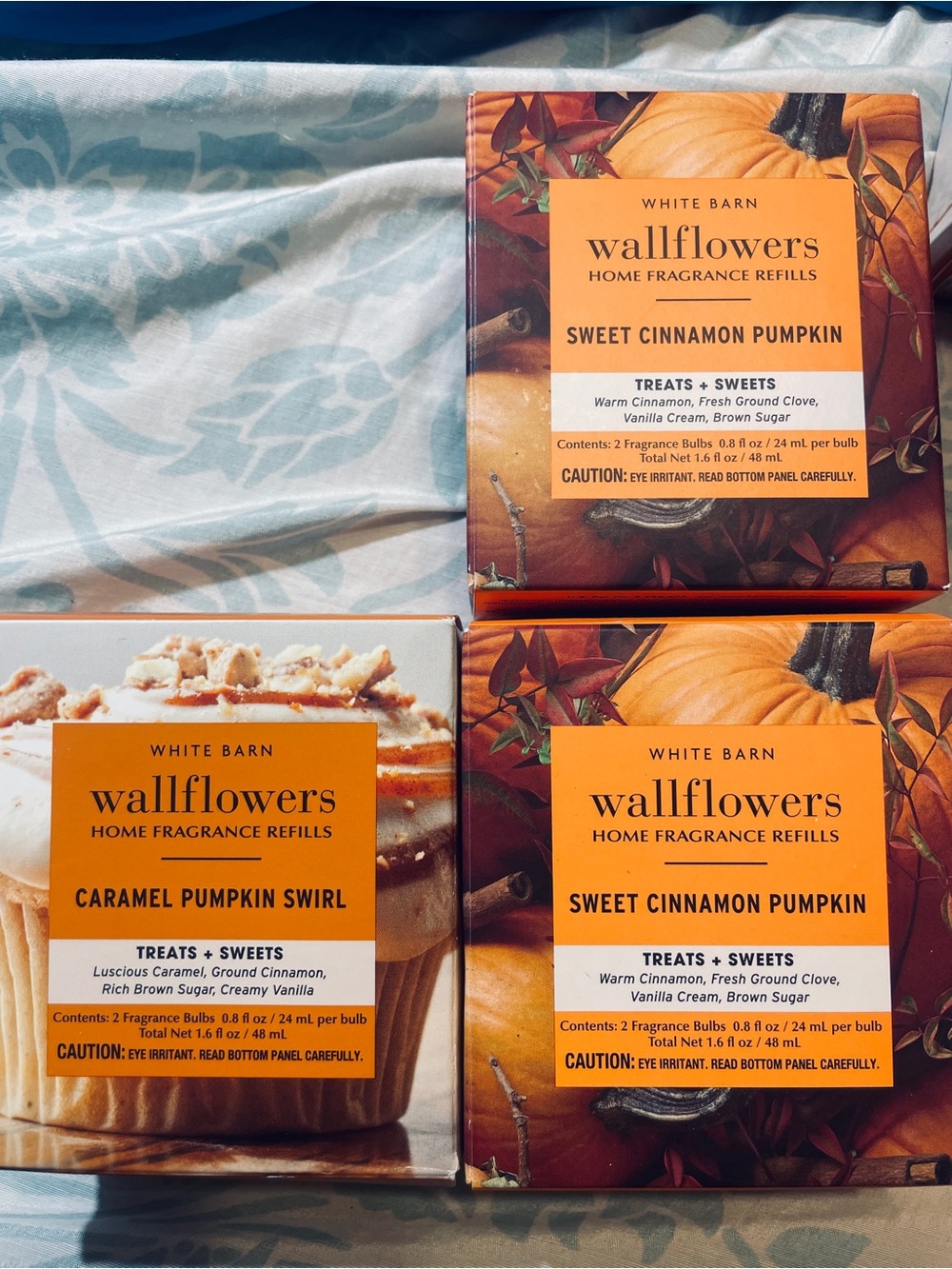 6 New Wallflower Refill Carmel Pumpkin Swirl sweet pumpkin Holiday Bath & Body